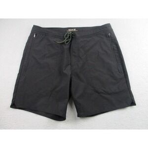 Roark Shorts Mens‎ 36 Black Nylon Polyester Elastane Drawstring Zipper Pockets